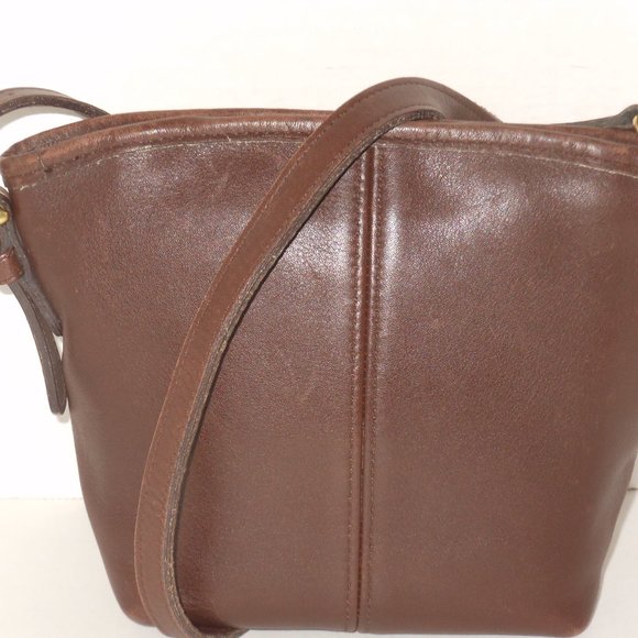 COACH VINTAGE BROWN LEATHER SHOULDER BAG - Picture 3 of 8